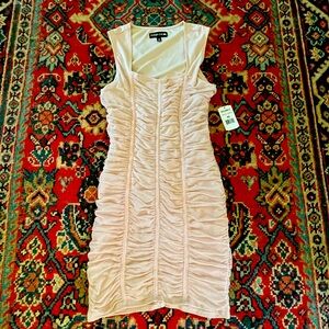 Midnight Doll XS Blush/silver mini dress with classy sparkle. New with tags